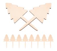 10 Pièces Étiquettes de Plantes Forme Sapin, 3.9x1.7 Pouces | Surface Vierge à Écrire, Résistantes aux Intempéries, pour Fleurs en Pot, Balcon et Décoration Saisonnière