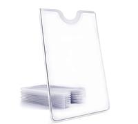 10 Pièces Etui Carte Bancaire, Porte Carte Transparent Imperméable et Antipoussière, Insertion Horizontale, Etui de Protection pour Cartes de Crédit, Cartes d'Assurance et Porte-Cartes de Voiture
