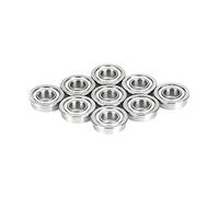 10 pièces F6700ZZ roulements à billes à bride 10x15x4mm-acier chromé de haute précision, Double course intérieure, scellé for une utilisation intensive