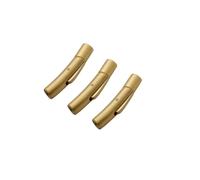 10 pièces Fermoirs magnétiques en acier inoxydable pour cordon en cuir, boucles de collier, accessoires pour la création de bijoux DIY