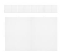 10 Pièces Feuille de Canevas Plastique Blanc 7tc | Surface Lisse sans Bavure, Grille Nette pour Points Précis, PE Rigide, Découpe Facile, Déco Maison