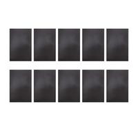10 Pièces Feuilles Magnétiques Adhésives Noires, Découpe Facile | Double Face Aimantée, Dos Adhésif Simple à Poser, pour Ateliers, Étiquettes, Bureaux Métalliques
