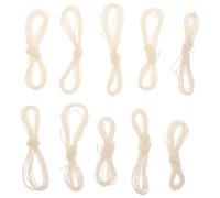 10 Pièces Fil D’accordage pour Erhu en Coton Blanc, 1,8m