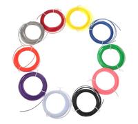 10 Pièces Filament pour Stylo 3d Pla en Plastique | Finition Brillante, Grosse , Souplesse Appréciable, Recharges pour Stylo 3d et Usage Quotidien
