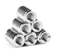 10 Pièces Filetage Inserts Matériel Attache Intérieure M6 * 1.5 Extérieur, Kit de Réparation de Filetage pour Maintenance Matérielle, Femelle Réparation Insérer Écrou Vis Réducteur Inox Acier Attache