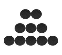 10 Pièces Filtre à Charbon Actif Rond en Coton Noir, Remplacement | Compatibilité Appareils de Purification D’air et Déshumidificateurs, Élimination des Odeurs, Remplacement Facile