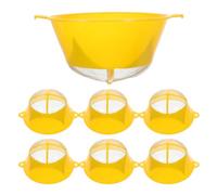 10 Pièces Filtre à Peinture Réutilisable en Plastique Jaune | Retient les Impuretés, Limite les Grumeaux, Usage Simple, pour Peinture Artisanale et Hobby