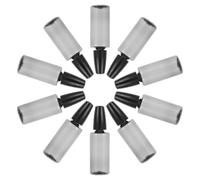 10 Pièces Flacon à Bec Aiguille Noir 30ml pour Huile de Machine à Coudre | PP PET Plastique, Design Souple Rechargeable, pour Ateliers Créatifs et Petites Pièces Mécaniques