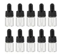 10 Pièces Flacon Compte-goutte en Verre 5ml Bouchon Étanche | Contrôle Précis des Gouttes, Moins de Gaspillage, Protection Uv, Usage Sérum et Lotion Couleur Aléatoire