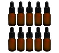 10 Pièces Flacon Compte-gouttes en Verre Dépoli 10ml | Dosage Précis, Bouchon Étanche, Usage Quotidien, Sérums et Liquides D'aromathérapie, Format Voyage