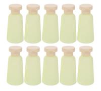 10 Pièces Flacon de Lotion de Voyage 100ml en Hdpe, Étanche, Vert | Contenant Réutilisable, Facile à Nettoyer, Usage Shampoing, Après-shampoing, Gel, Lot Cosmétique