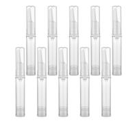 10 Pièces Flacon de Sérum Yeux 10ml en Plastique, Pompe sans Air | Contenant Cosmétique Vide, Format Compact, Usage pour Sérums et Fluides Contour des Yeux, Distributeur DIY