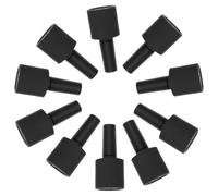 10 Pièces Flacon de Vernis à Ongles 10ml en Verre, Forme Aplatie | Rechargeable et Portable, Usage Professionnel en Manucure, pour Huiles Cuticules et Mélanges Personnalisés