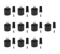 10 Pièces Flacon de Vernis à Ongles Vide 10ml, Verre Noir Aplati | Bouteille Oblate Bouchon et Brosse, Nylon et Pp, Bien Scellée, Anti-fuite pour Créer de Nouvelles Teintes
