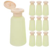 10 Pièces Flacon de Voyage 100ml en Hdpe, Vert Clair | Réutilisable, Étanche et Facile à Nettoyer, Format Compact, pour Shampooing, Lotion et Gel en Voyage