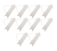 10 pièces flèches en bois vierges personnalisables marron | Découpe plate réversible, bois léger à peindre, corde de suspension incluse, surface lisse à grain rustique