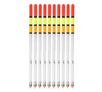 10 Pièces Flotteurs De Pêche, Bouchon Peche, Flotteur De Pêche Bobber pour l'eau Douce d'eau Salée