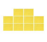 10 Pièces Fondation de Ruche Cirée en Cire D’Abeille pour Cadres Dadant | Surface Lisse, Réutilisable, Installation Rapide, pour Apiculteurs et Ruches, Couleur Jaune