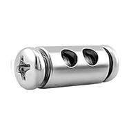 10 pièces for pince à câble métallique réglable de 2/3mm, pince de câble à Double trou, pinces de casier à filetage, vis croisée, accessoires de quincaillerie de fixation(C-50PCS)