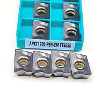 10 pièces fraise CNC APKT1705 PER-EM TT9030 outil de tournage externe APKT carbure Insert