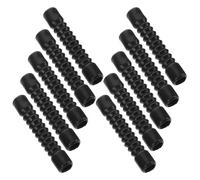 10 Pièces Gaine en Caoutchouc pour Câble de Frein Moto Hors-piste | Protection Poussière, Sable et Gouttes D’eau, Installation Facile, Noire, pour Câbles de Frein et Accélérateur