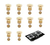 10 Pièces Gicleur Gaz Butane, 2×0.5mm, 4×0.7mm, 2×0.87mm, 2×1.02mm Gicleur Gaz Bouteille, Gicleur Gaz de Ville, Injecteur Gaz Butane, Buses et Injecteurs pour Bruleur Gaz Gaziniere Gaz