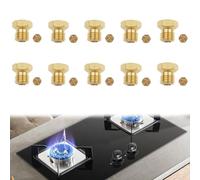10 Pièces Gicleur Gaz Butane, 2×0.5mm, 4×0.7mm, 2×0.9mm, 2×0.95mm Gicleur Gaz Bouteille, Gicleur Gaz de Ville, Injecteur Gaz Butane, Buses et Injecteurs pour Bruleur Gaz Gaziniere Gaz
