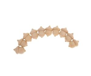 10 Pièces Glands en Bois Non Finition pour Loisirs Créatifs, Décorations | Bois Brut, Usage Éducatif et Manipulations Mathématiques, pour Parents, Artisans, Ornements Saisonniers