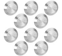 10 Pièces Goujon Aveugle en Acier Inoxydable, Marqueur de Sol | Installation Facile, Haute Visibilité, Design de Sécurité, pour Voies Piétonnes et Stations de Métro