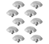 10 Pièces Goujon Aveugle en Acier Inoxydable, pour Trottoirs | Marqueurs Tactiles Antidérapants, Usage Extérieur, Cheminements Publics, Finition Argenté, Performance Fiable