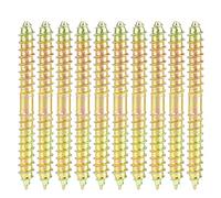 10 Pièces Goujon Vis à Double Extrémité Bois Bois Meubles Reliant Fixation Cheville Vis M6x60mm