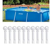 10 Pièces Goupilles de Joint de Piscine en Plastique et Joints, 7 cm Goupilles de Piscine Goupilles de Rechange pour Intex, Broches de Joint de Piscine pour Round Metal Frame Pools Pièces de Rechange