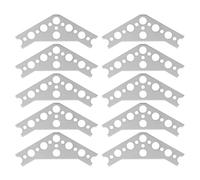 10 Pièces Gousset en Aluminium à 120 Degrés, Composants de Jointure Légers à Haute Résistance aux Angles, Pas de 8 Mm, Diamètre de Trou de 8,1 Mm, Diamètre de Trou de 3,8 Mm pour