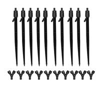 10 Pièces Goutteurs en Y Réglables, pour Arrosage du Jardin et de la Pelouse, Émetteurs de Goutte à Goutte en Plastique (20,2cm)