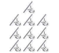 10 Pièces Grands Clips En Acier Inoxydable Métal Fichier Papier Classeur Reçu Clip D'étanchéité Pour Le Bureau