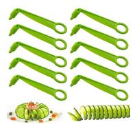 10 Pièces Green Spiral Slicer, Creative Chipper, Manuelle Trancheuse, Outils De Cuisine, Accessoires De Cuisson.