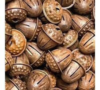 10 pièces Grelots de gland rouillés Cloche de Noël rustique Gland cloche pays Guirlande de Noël Couronne Artisanat pour décorations de Noël de ferme maison pour les fêtes 10 pièces,5 piècesFer