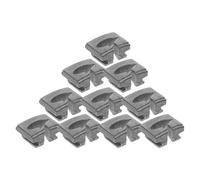 10 Pièces Guide de Tête de Coupe en Alliage D'aluminium | Remplacement pour Fil de Coupe-bordures et Tondeuses, Argenté, Installation Simple, Maintien Sûr du Fil