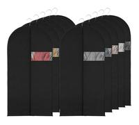10 Pièces Housse Vetements à Suspendre, 60x120cm Housse Vetement avec Zip,Penderie étanche à L'humidité et à la Poussière