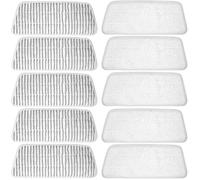 10 Pièces Housses de Rechange pour Nettoyeur à Vapeur Microfibre lavables compatibles avec Vileda Steam XXL