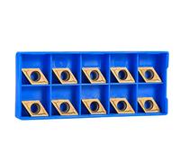 10 pièces Inserts en carbure CNC embouts lame de coupe tour boîte à outils de tournage embouts en carbure durables pour le traitement de l'acier inoxydable matériau en carbure