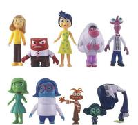 10 pièces Inside Out 2 Figurine Jouet Cartoon Film Joie Anxiété Colère Tristesse Dégoût Modèle Poupée Figures Enfants Cadeau