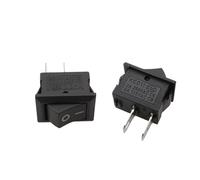 10 pièces interrupteur à bascule, KCD11 10x15mm 2/3 broches Mini bouton poussoir 3A 250V AC ON Off noir rouge blanc/99(A-10Pcs)