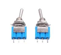 10 pièces interrupteur à bascule, marche-arrêt-marche/marche-marche 3 broches 3 positions de verrouillage MTS-103 MTS-102 AC 125V/6A 250V/3A bouton d'alimentation/245(ON OFF ON)