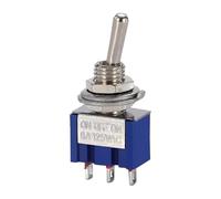 10 pièces interrupteur à bascule Miniature unipolaire Double jet SPDT DPDT ON-OFF-ON ON-ON 120VAC 6A 1/4 pouces montage MTS-102 103 202(MTS-102)