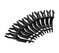 10 Pièces Interrupteur ris de Glace Noir en Plastique | Réarmement Rapide, Support D’entretien, Usage pour Points D’appel et Systèmes D’alarme en Bâtiments