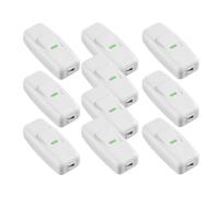 10 Pièces Interrupteur Blanc, Commande Pratique de Remplacement | Cordon D’éclairage, Usage Chevet, Plastique et Cuivre, Performance Stable, Pièce Simple