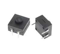 10 pièces interrupteur de lampe de poche LED Vertical à Double rangée 3 broches marche-arrêt 12 * 12 213BS