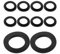 10 Pièces Joint de Crépine de Panier, Étanchéité PVC Noir | Remplacement sans Outil, Rainures Antidérapantes, Surface Texturée, pour Réparations la Cuisine et Usages Professionnels