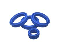 10 Pièces Joint d'étanchéité Hydraulique en Polyuréthane Bleu, 35x43x6mm